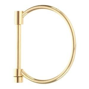 18K Gold Plated Screw Cuff Bangle